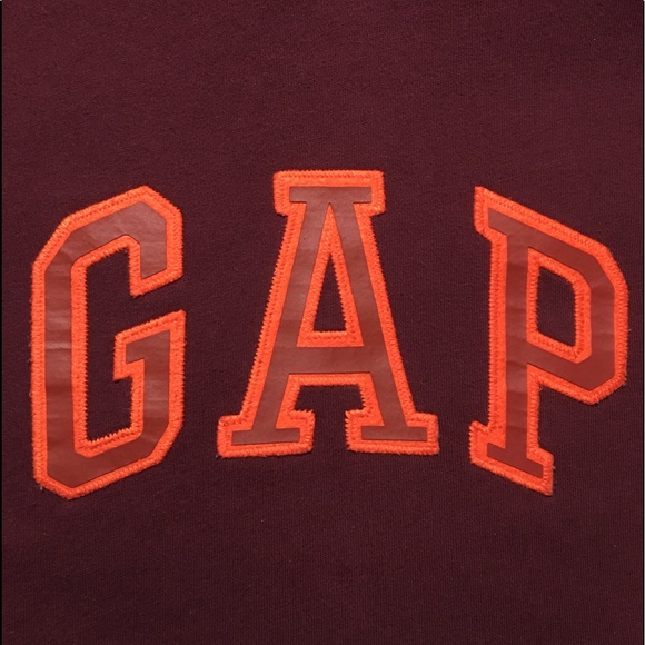 💥SALE💥 GAP* Size XS. Burgundy 100% cotton hoodie - Picture 5 of 9